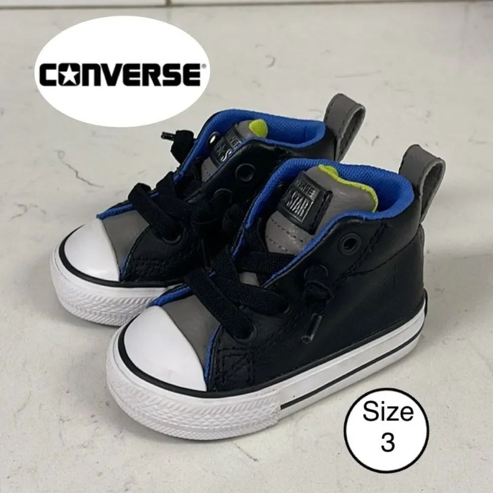 Converse Chuck Taylor All Star Street Black 754324C Toddler Size 3 Kids